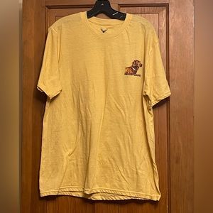 Decoy Lake - Buckhorn River Men’s Large Yellow T-Shirt